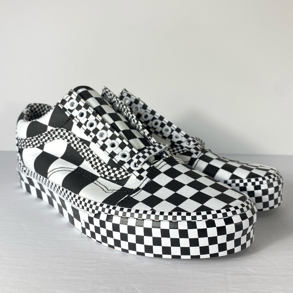 Vans Old Skool All Over Checkerboard Sneakers - Picture 2 of 7